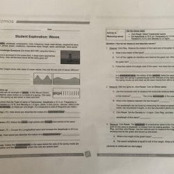 Student exploration longitudinal waves answer key